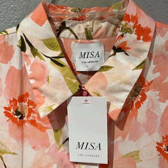 MISA LOS ANGELES NICOLE DRESS BLUSHING FLORA NWT - Picture 8 of 15